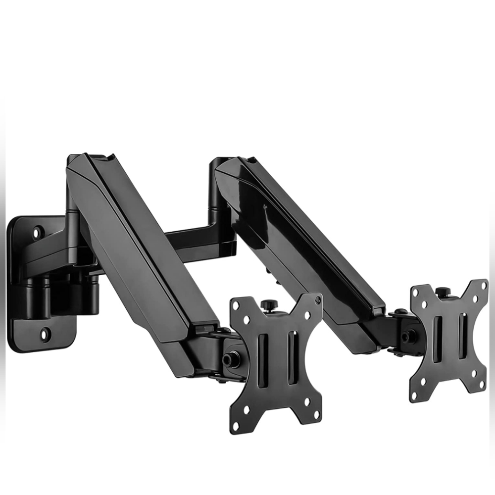 UPGRAVITY Dual Monitor Wall Mount Monitor Wall Arm for 17-32 inch Flat/Curved...